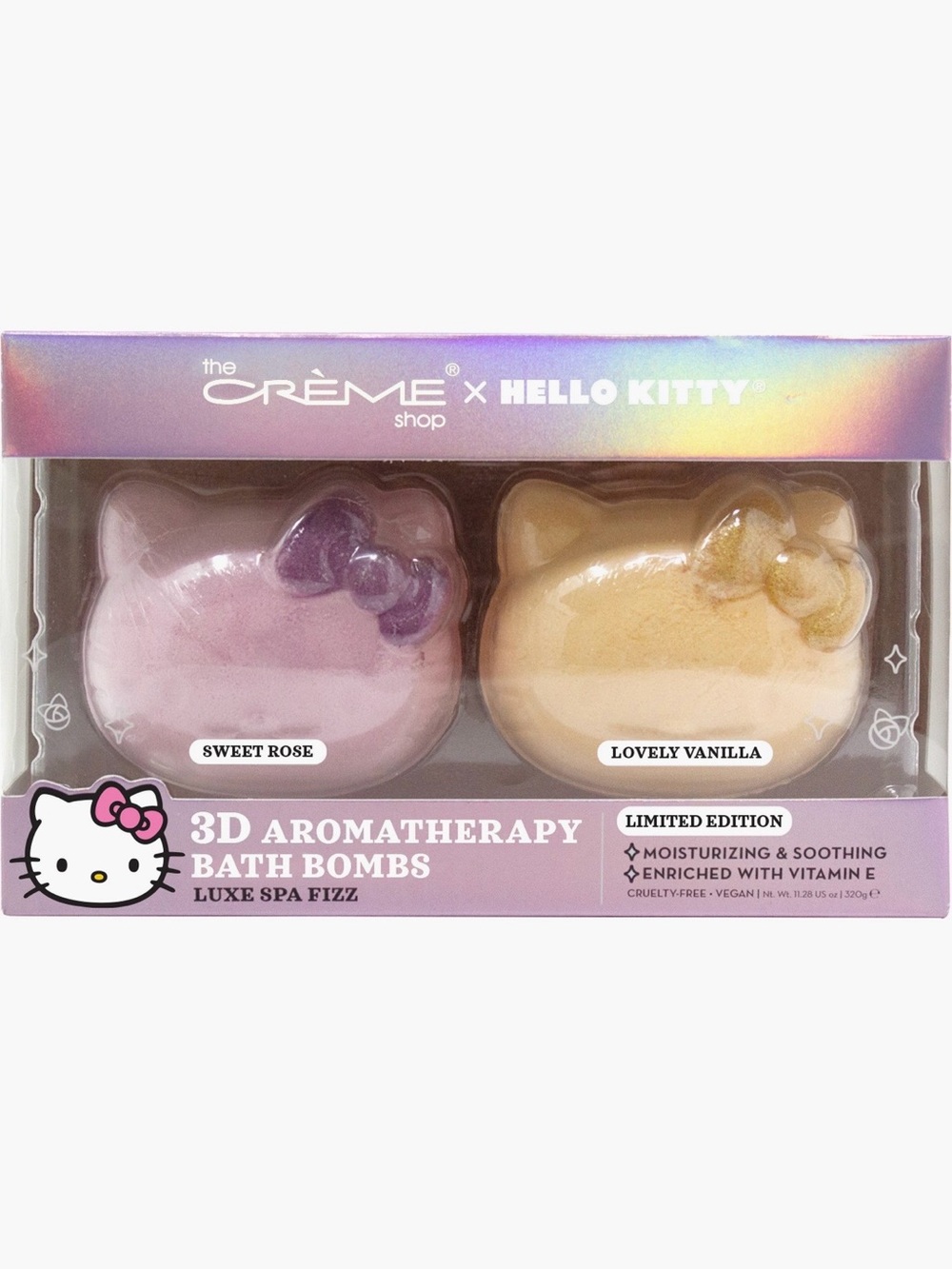 The Creme Shop x Hello Kitty 3D Aromatherapy Bath Bombs sweet rose & vanilla